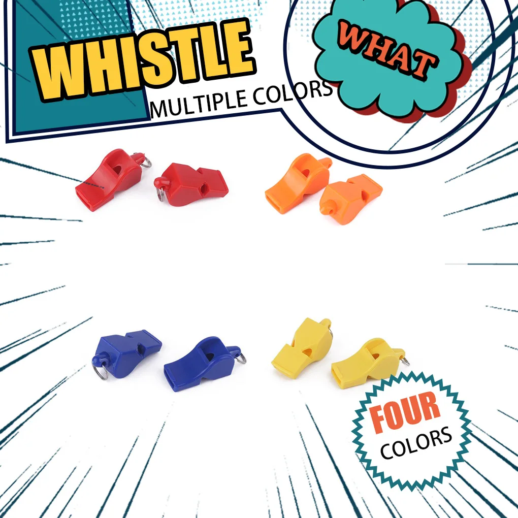 

2 Pieces Safety Whistle Super Loud Camping Supplies Plastics Sound Maker