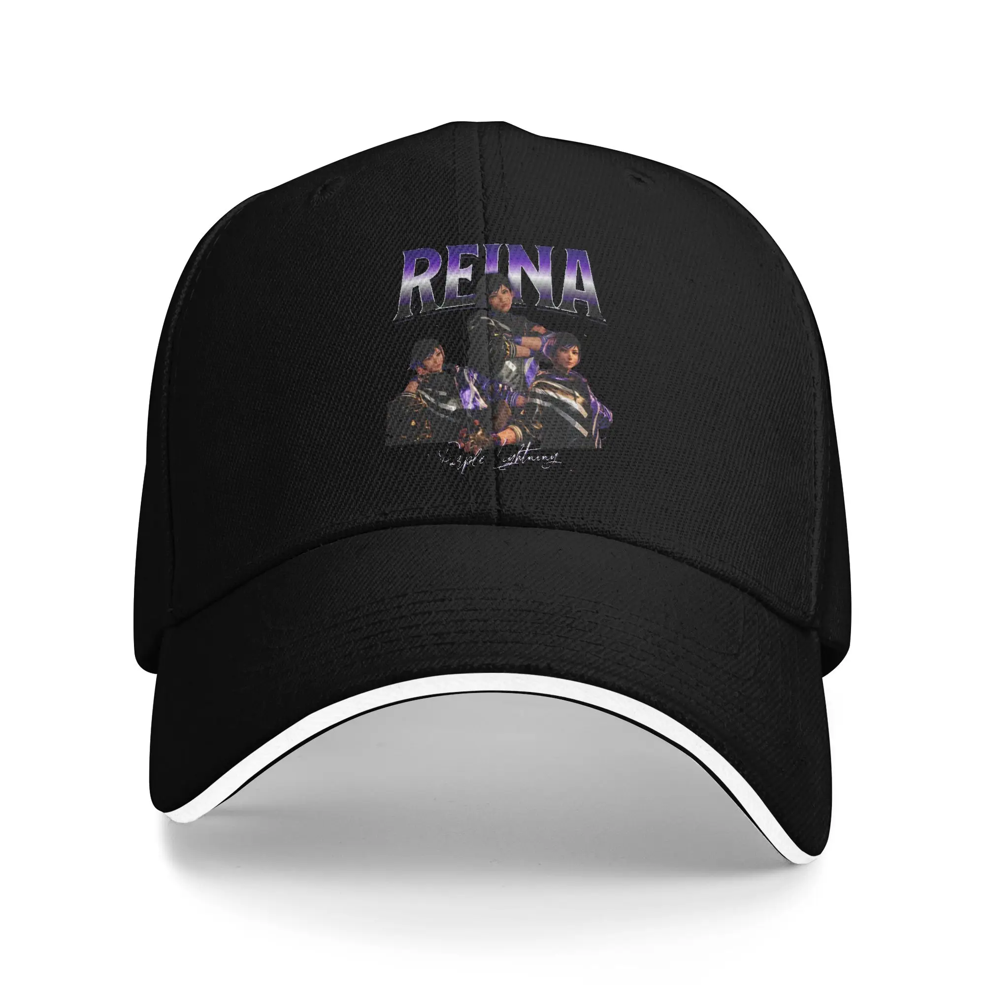 Reina Tekken Purple Lightning Casual Baseball Cap Summer Trucker Hat Hot Sale Tennis Skate Hip Hop Hats Men Women Baseball Caps