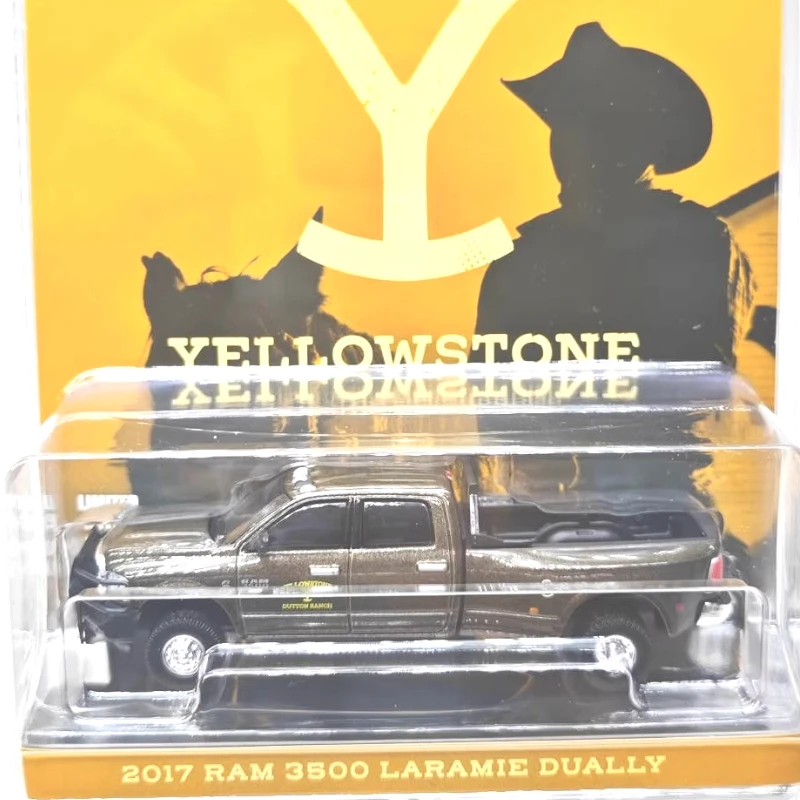 

Greenlight 1:64 2017, Ram 3500 Laramie, модель двойного пикапа, ограниченная серия, коллекционные предметы, настенная подвеска, игрушка в подарок, модель автомобиля из сплава, игрушка