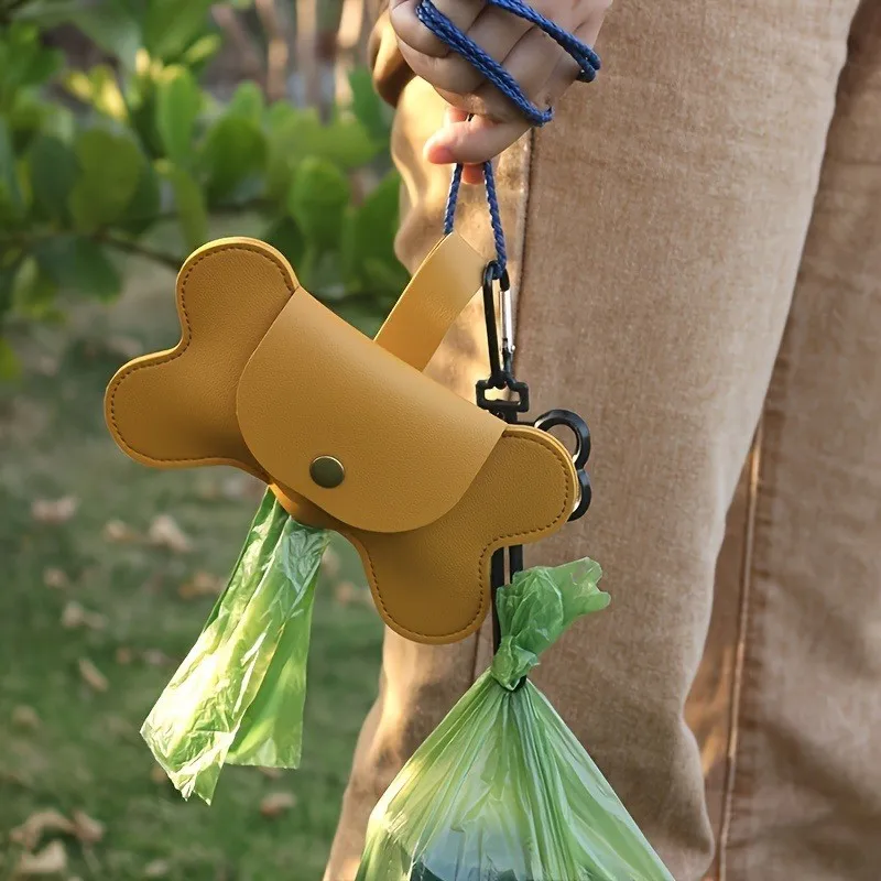 10 Sacos de Lixo para Cães Extra Grossos (22x30cm), Sacos de Resíduos de Animais de Estimação à Prova de Vazamento com Estampa de Patas