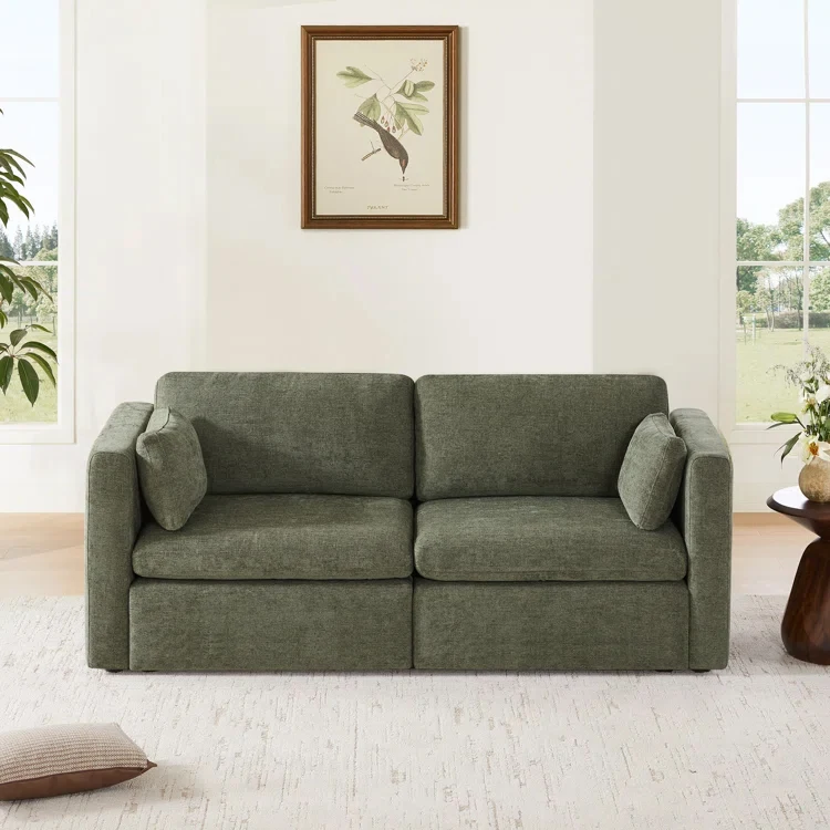 # Modern Small Size Modular Living Room Sofa 2 Seats Sectional Sofa Set Furniture with Washable Pillow Cover for Wholesale