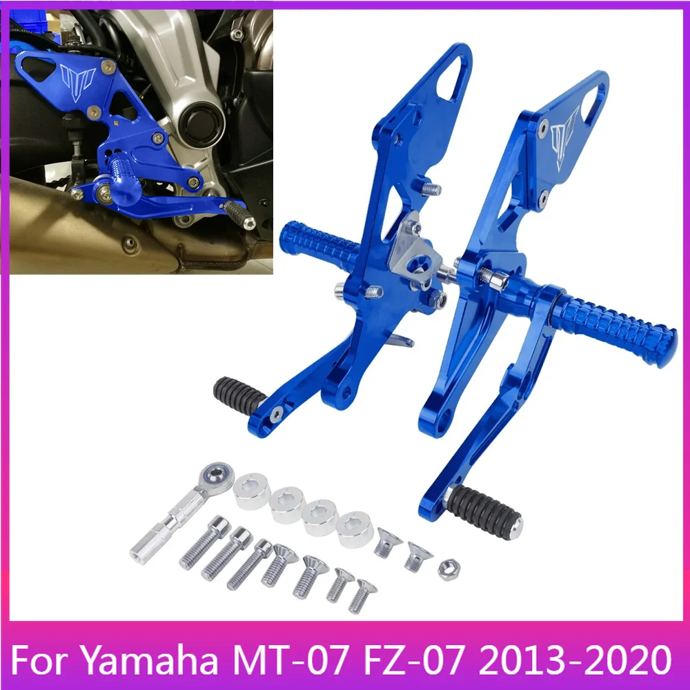 

Motorcycle Rearset Rear Set Footrest Footpeg For Yamaha FZ-07 MT-07 2013-2020 MT07 2017 2018 2019