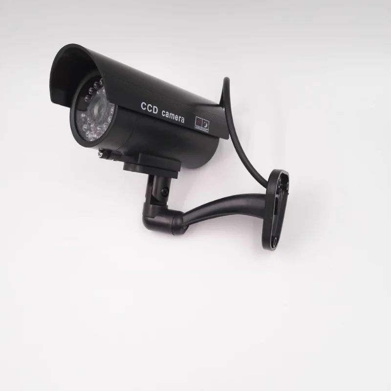 Fake Camera Outdoor Waterproof Security Dummy Camera Flashing Red LED Monitor Indoor Simulation CCTV Surveillance Camera