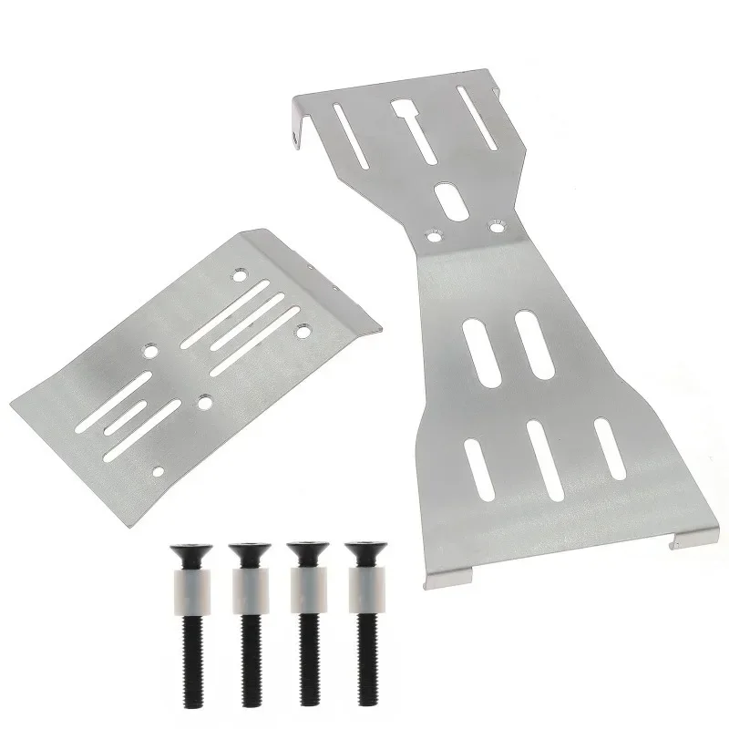 

Racing Stainless Steel Chassis Guard Skid Plate Guard Upgrades Parts for 1/10 RC Crawler Car ARRMA Fury Mega