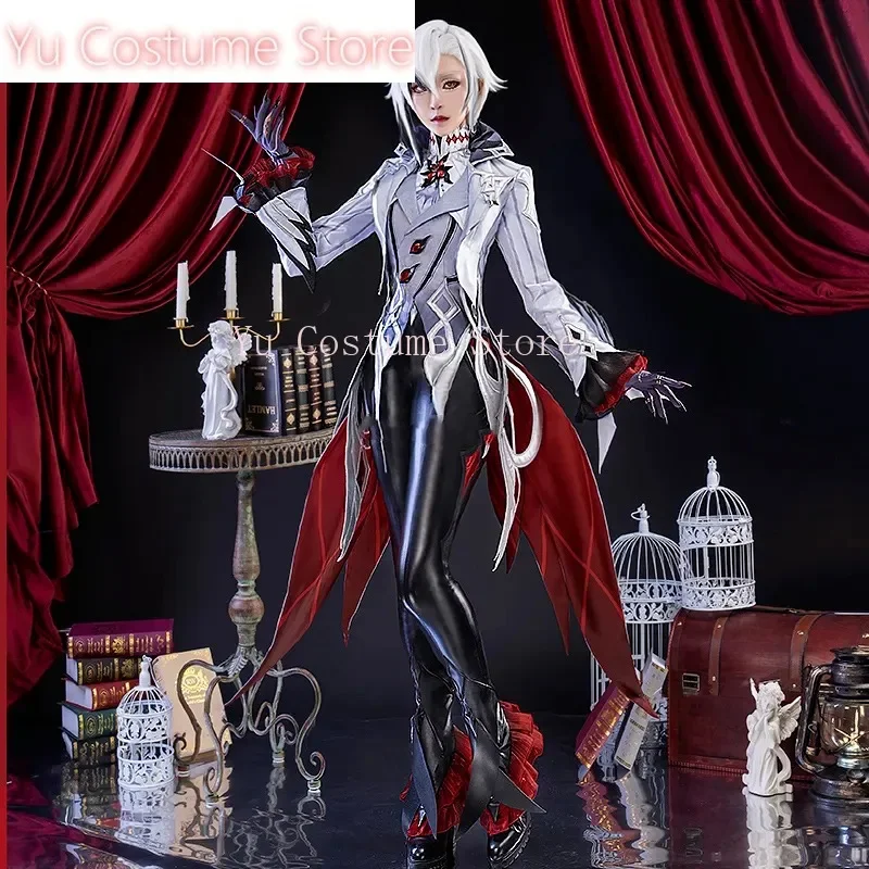 Yu Costume Genshin Impact Arlecchino The Knave Game Suit Gorgeous Cosplay Costume Halloween Party Role Play Outfit Women S-XXL