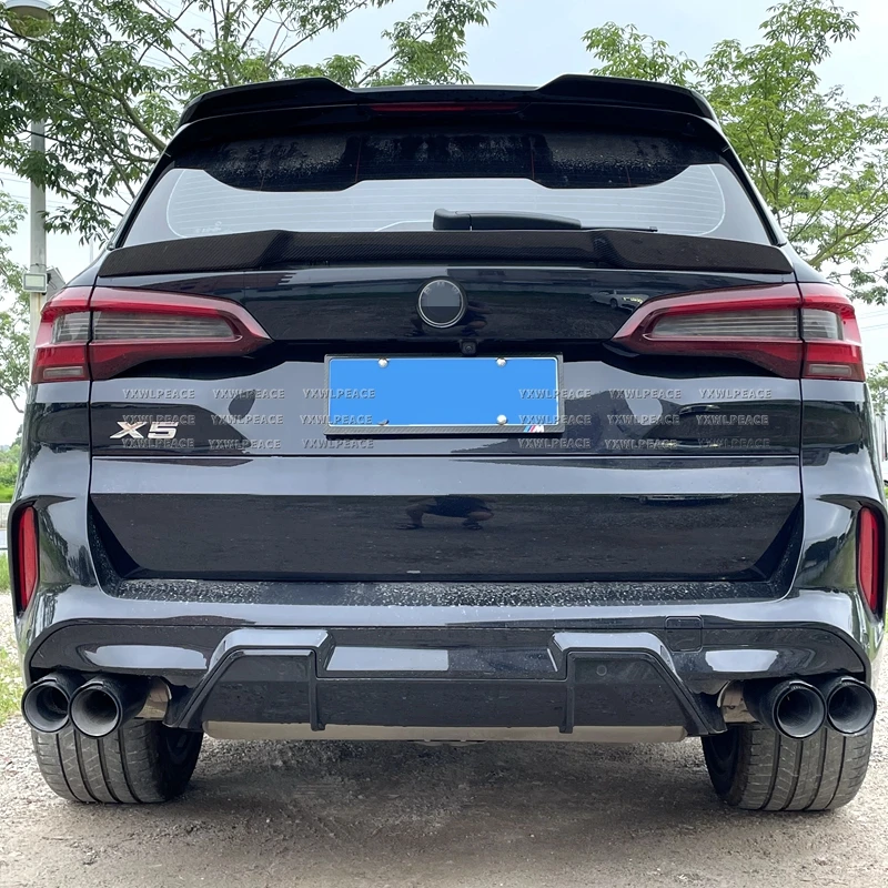 Pour BMW G05 F95 X5M 2019-2023 Aileron arrière en fibre de carbone véritable / carbone forgé, kit carrosserie, accessoires