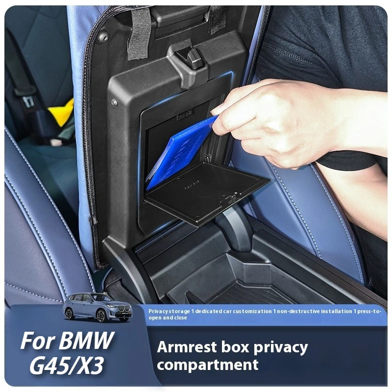 

Fit For BMW G45 X3 2025+ Armrest Box Privacy Storage Box Organizer Car Interior Accessories