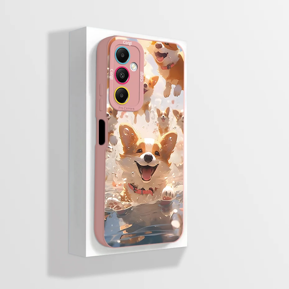 For Samsung Galaxy A25 A35 A55 5G Phone Case Camera Protection Liquid Silicone Square Back Cover For Samsung A 25 Bumper Shell