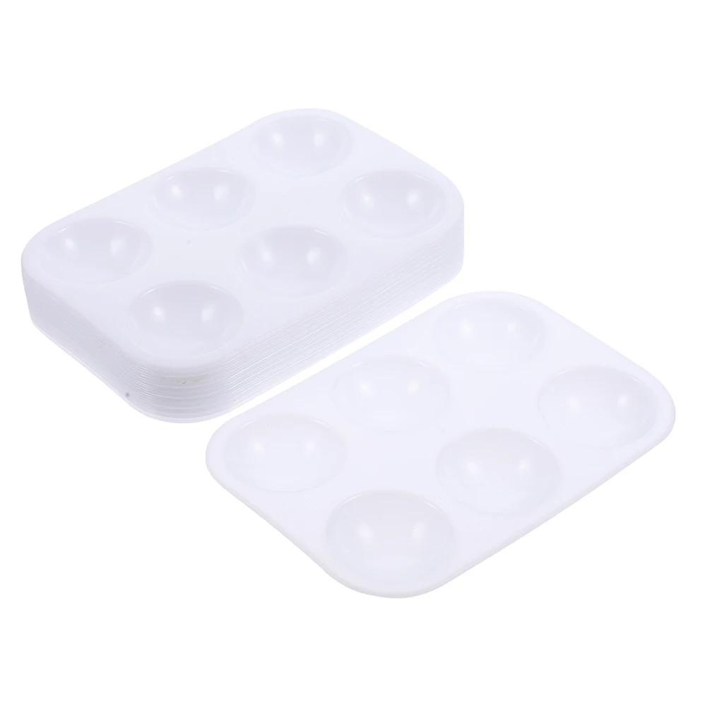

30Pcs Watercolor Paint Palette Plastic Color Mixing Tray for Chinese Calligraphy Artists Durable Reusable Gift Choice