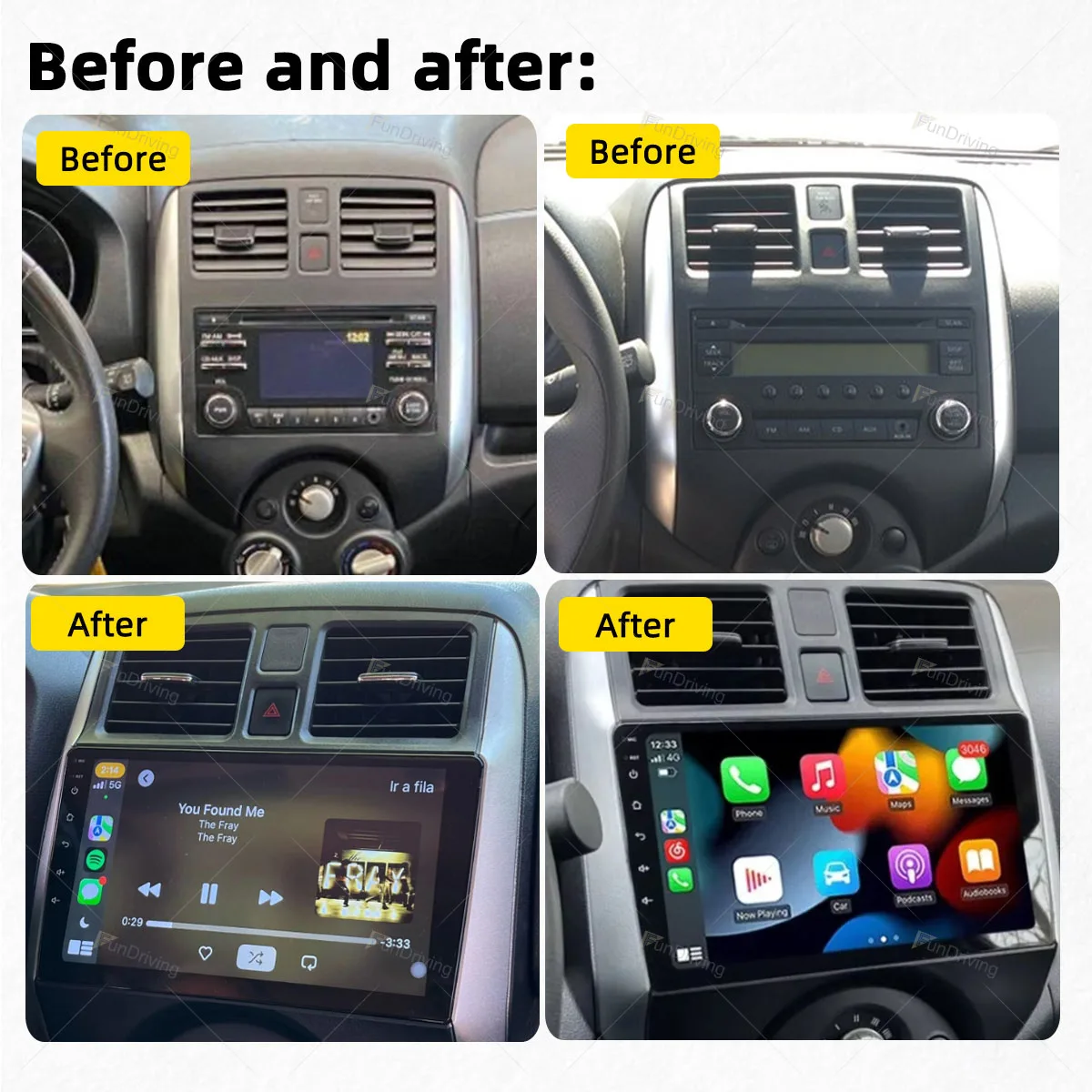 Car Radio for Nissan Versa Note 2013 - 2017 2 Din Android Stereo Multimedia Player GPS Navigation Carplay Autoradio Head Unit 4G