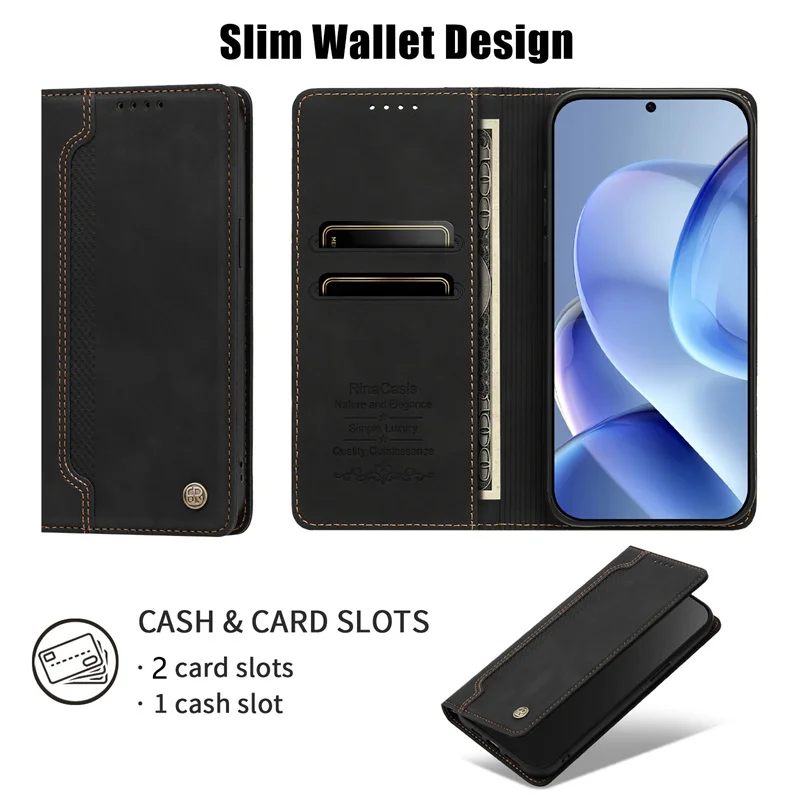 Luxury Business Case for Xiaomi Poco F9 F8 Pro Ultra M8 F8 M7 M6 F7 F6 M5 F5 M4 Pro Capa Magnetic Stand Wallet Phone Cover Cases