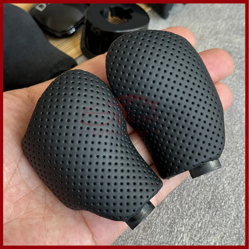 For Skoda Octavia Superb Yeti DSG Gear Shift Knob Leather With DSG LOGO Car Parts Gear Shift Head Car Accessories