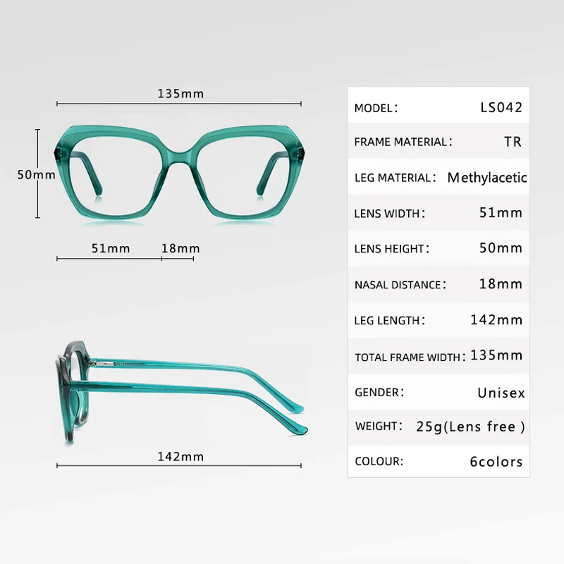 VCKA Ladies' Premium Anti-Blue Light Progressive Eyeglasses Outdoor Color-Changing Prescription Gasses For Myopia And Hyperopia