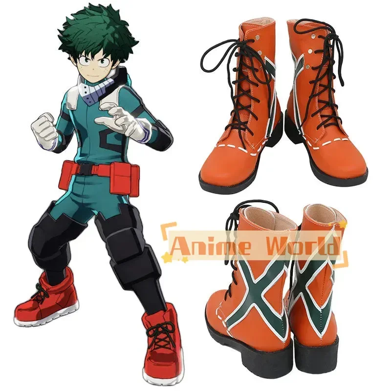 Midoriya Izuku Cosplay Shoes Custom Made Halloween Carnival Party Props