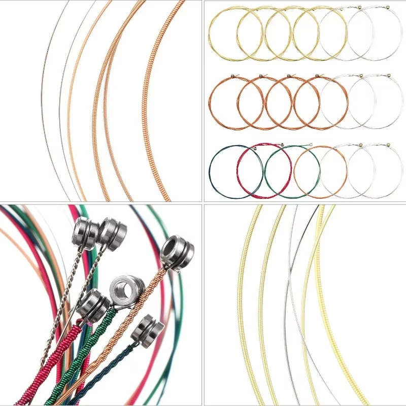 Miwayer 6PCS Rainbow Colorful Acoustic Guitar Strings Full Set - Replacement Parts for Acoustic Folk & Classic Guitars image 5