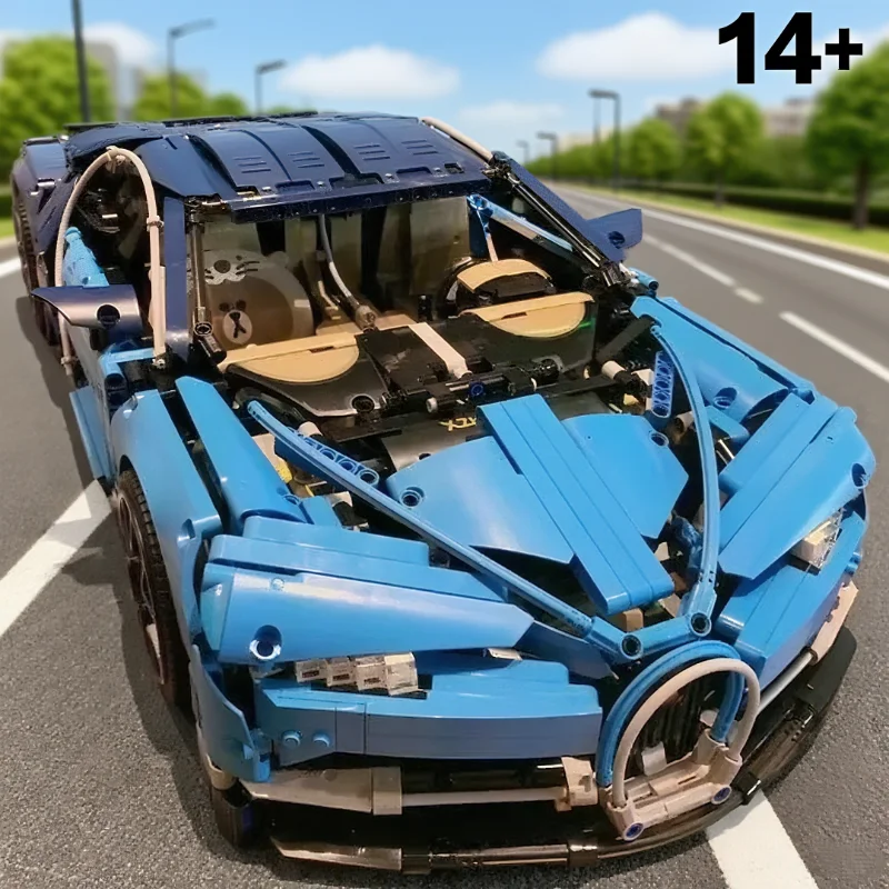 MINISO 2025 Dekoration Lager 3599 Stücke Bugatti Chirons Kompatibel 42083 Super Sport Rennwagen Gebäude Set Spielzeug für Kind Geschenk