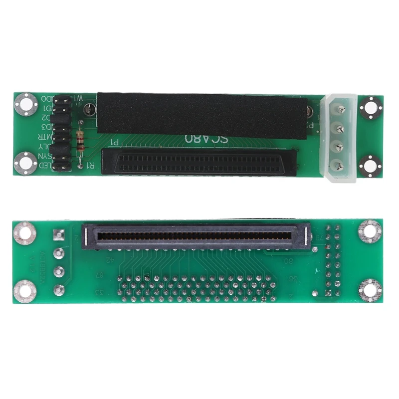 Small Computer System 68 to 80 Pin Convert Different SCSI Ports 3.94 Inch Length SCSI Converters Board