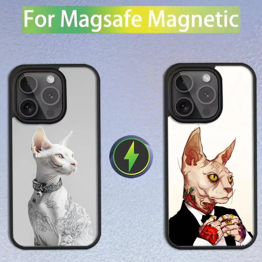 

Sphynx Sphinx Cat Phone Case For iPhone 17,16,15,14,13,12,11,Pro,Max,Plus,Mini,SE Magsafe Magnetic Wireless Charging