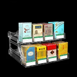 Splicable Auto- Push Cigarette Display Stand Clear Cigarette Shop Showcase Acrylic Display Cabinet Rackce Slot Supermarket Store