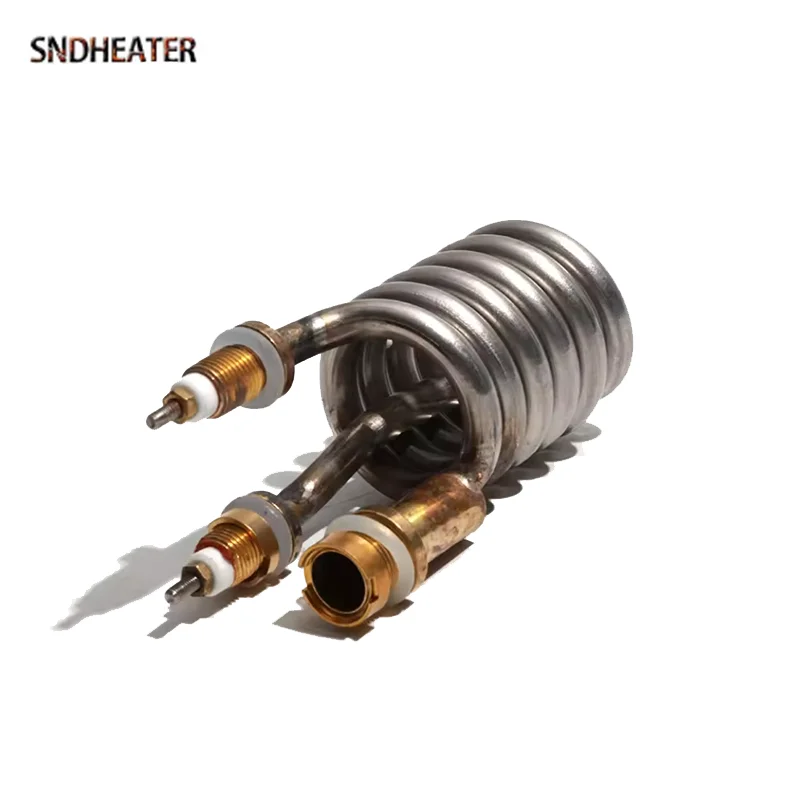 SNDHEATER 220V Distilling Water Heater Spare Parts 3200W/3300W/3400W Electric Spiral Heating Element Distillator 36/39/40MM