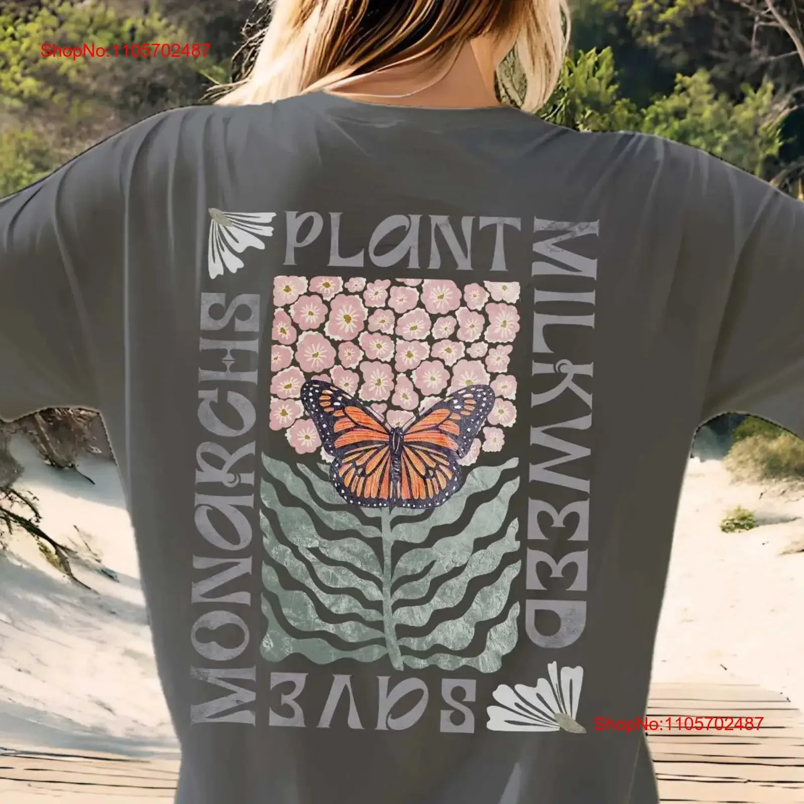Save the Monarchs Plant Milkweed Conservation shirt Spread message about protecting our pollinators with amazing wearable