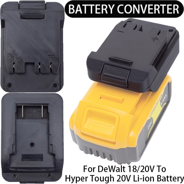 Battery Adapter for Hyper Tough 20V Li Ion Tools Converts to DeWalt 18 20V Li Ion Battery Adapter Power Tool Accessory AliExpress