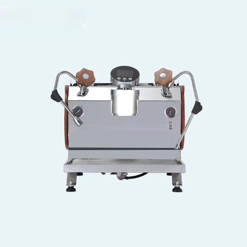 Commercial Full Mirror Stainless Steel Single Head Semi-Automatic Coffee Machine