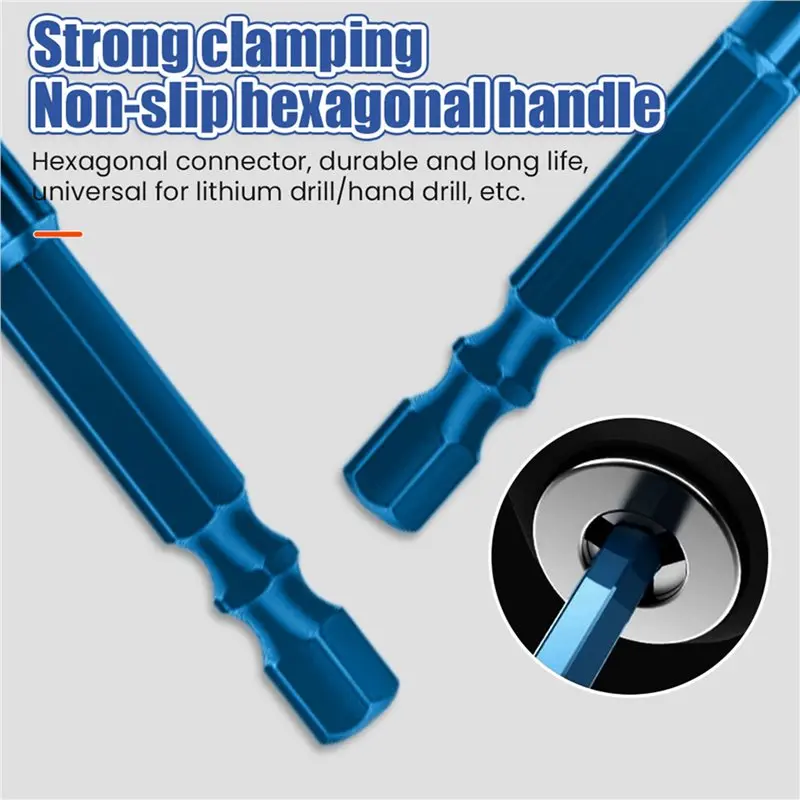 60Pcs High Hardness Eccentric Drill Precision Drilling 6Mm Glass Tile Ceramic Punching Rock Slab Triangle Drill Bit-ABPP
