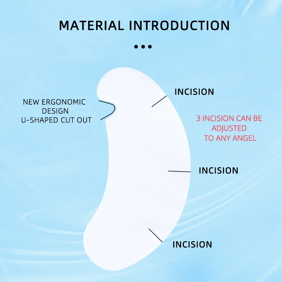 Patchs en papier pour Extensions de cils, 50 pièces, coussinets de Gel sous les yeux, fournitures, autocollants pour les yeux greffés, masque, outils de maquillage, vente en gros