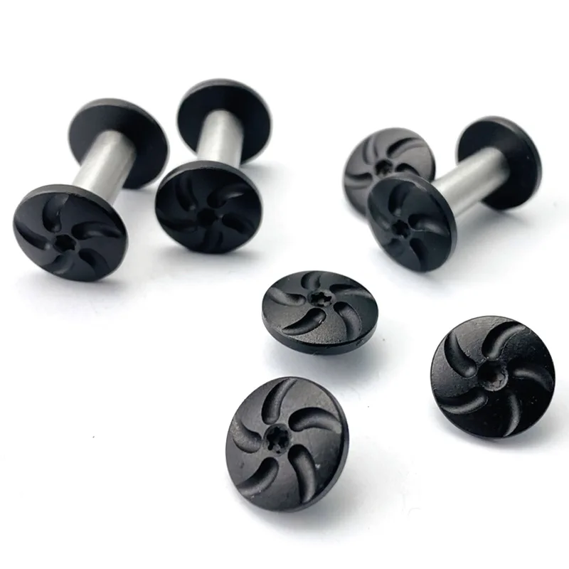 10 Sets/lot Stainless Steel Material Knife Handle M4 Thread Lock Screws Spindle Rivet Nail Fasteners Buckles DIY Making Parts