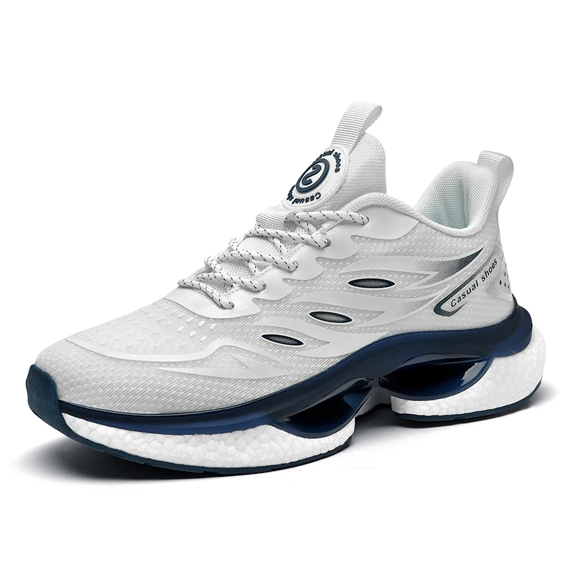 Breathable Mesh TPU Popcorn Platform Cushioning Sports Shoes Men Soft  Running Jogging Training Trend Sneakers