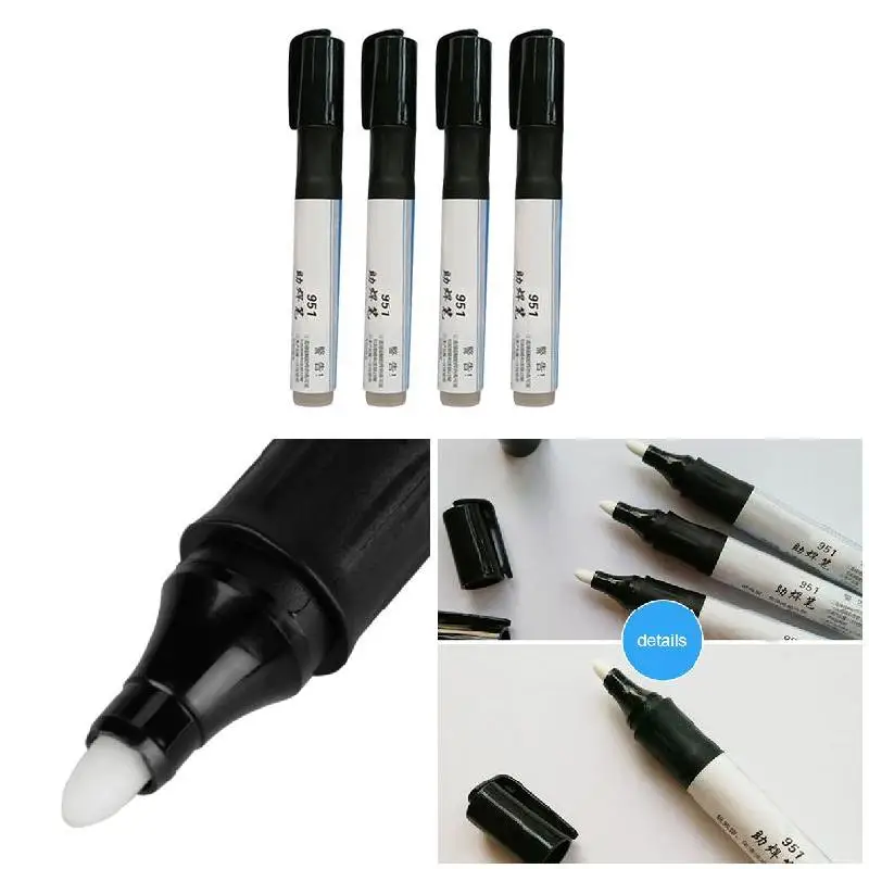 951 10ml 13cm Non-clean Low-Solid Soldering Rosin Flux Pen For Soldering Solar Panel DIY Power Panel Fpc/pcb/bga