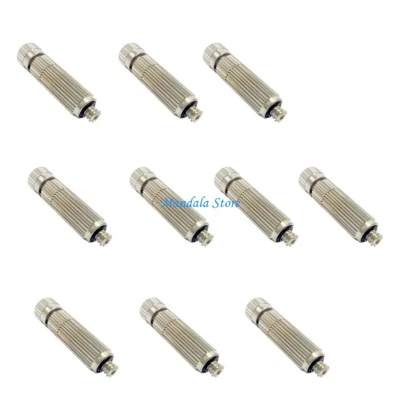 U2JC Pack of 10 Anti Drip Brass Nozzles 0.4mm Ceramic Orifice for Cooling Systems