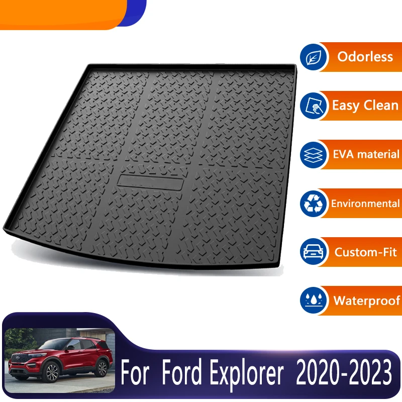 

Car Trunk Mat For Ford Explorer U625 2020 2021 2022 2023 Car Trunk Mats Floor Tray Boot Protective Pads Accessories TPE Material