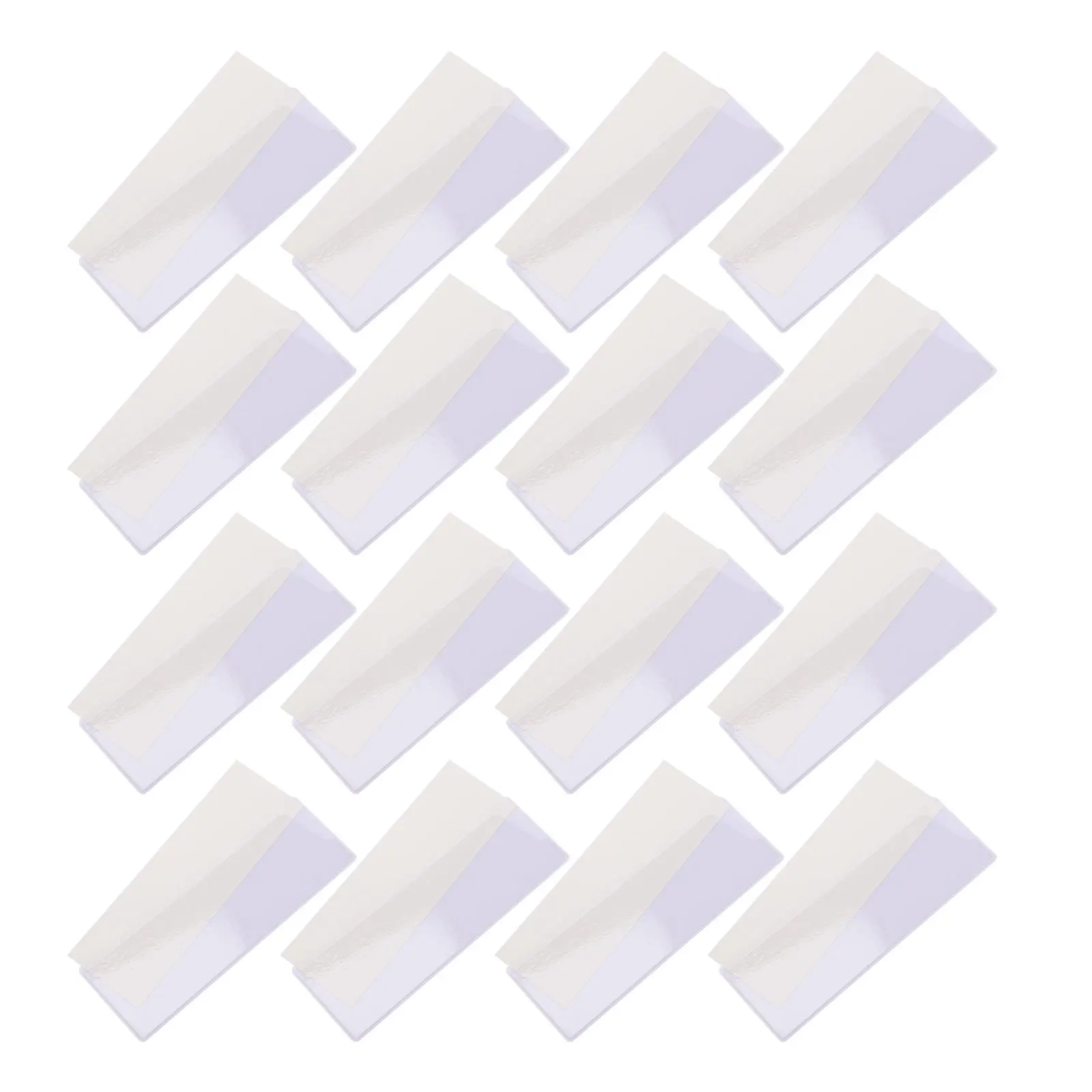 10 قطعة أصحاب مغناطيسي شفاف مقاوم للماء مؤشر الأكمام لمكتب المدرسة منظمة المنزل التسمية الأكمام الرف المغناطيسي #6