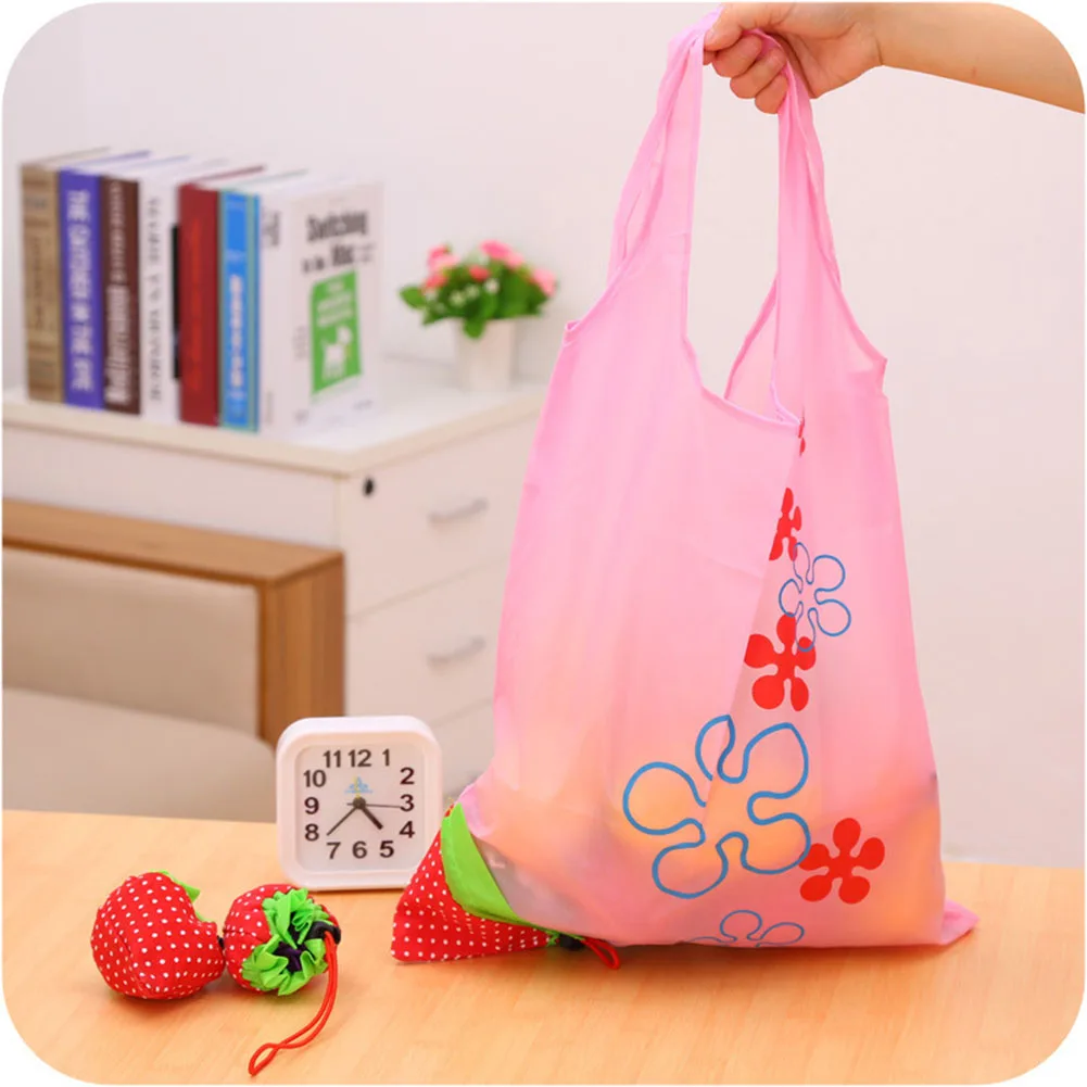 Folding Grocery Bags Large Washable Shopping Bags Foldable Environment-Friendly Pocket Handbags