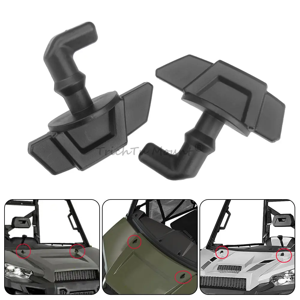 

2PCS Toggles Grommets Hood Turn Latch for Polaris Ranger RZR 570 900 1000 ACE 325 570 Brutus HD HDPTO Replace for #7081730