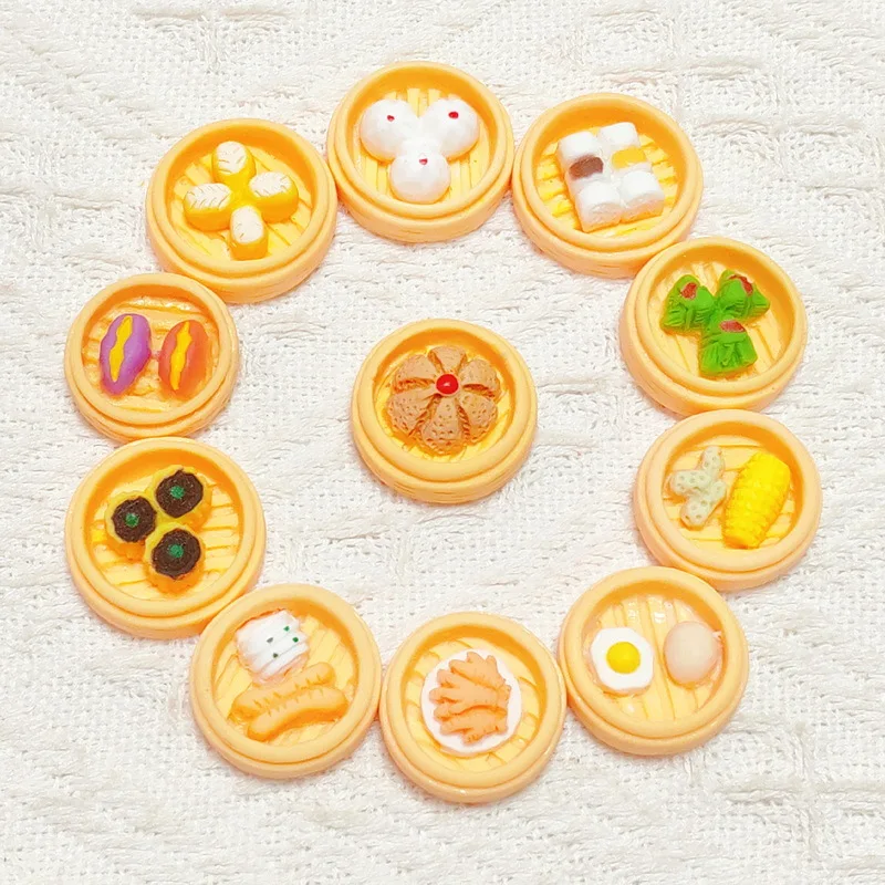 Hars Imitatie Xiaolongbao Sieraden Accessoires DIY Handgemaakte Snuisterijen Crème Gel Mobiele Telefoon Case Proces Accessoires