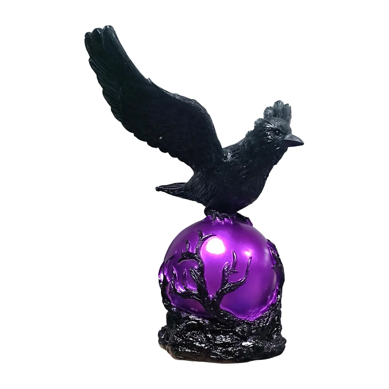 

Raven Light перезаряжаемая темная эстетическая смола, новинка, светодиодный настольный светильник, статуя ворона для офисного рабочего стола, прикроватная полка для шкафа