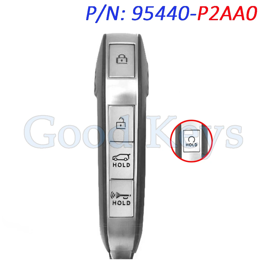 KEYECU 95440-P2AA0 Smart Remote Key Fob for KIA Sorento Hybrid 2024 2025 TQ8-FOB-4F61M44 5 Buttons