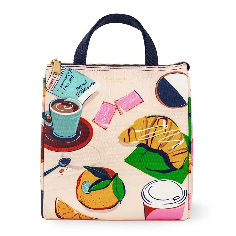 

Spade New York Cute Lunch Bag for Women, Large Capacity Lunch Tote, Adult Lunch Box with Silver Thermal Insulated Interior Linin