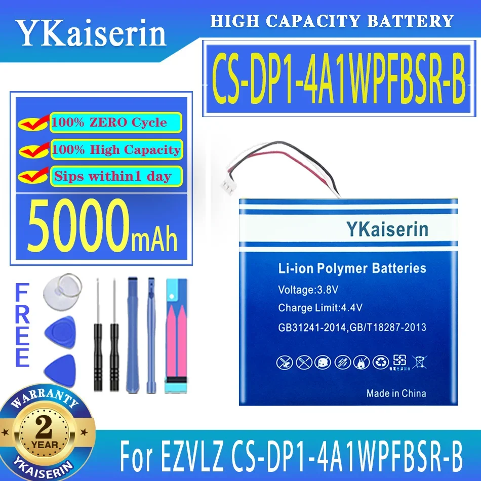 

Аккумуляторная батарея ykaisin CSDP14A1WPFBSR-B 5000 мАч для EZVLZ CS-DP1-4A1WPFBSR-B Bateria