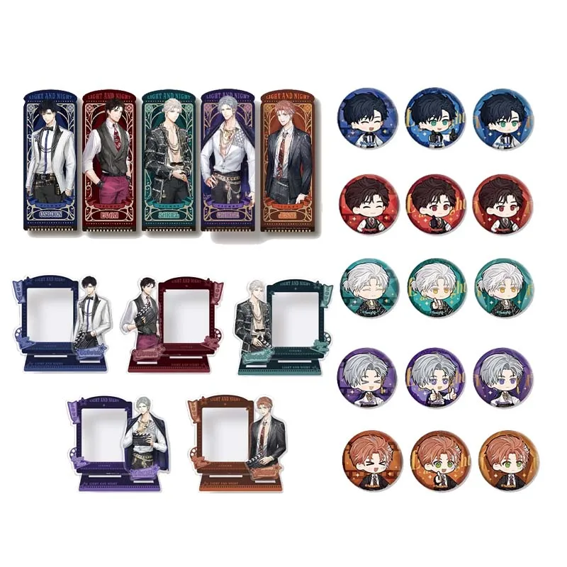 

Официальный товар Sunsyea Light and Night, оригинальный значок серии WDLD, акриловая подставка Osborn Evan Sariel Jesse Charlie