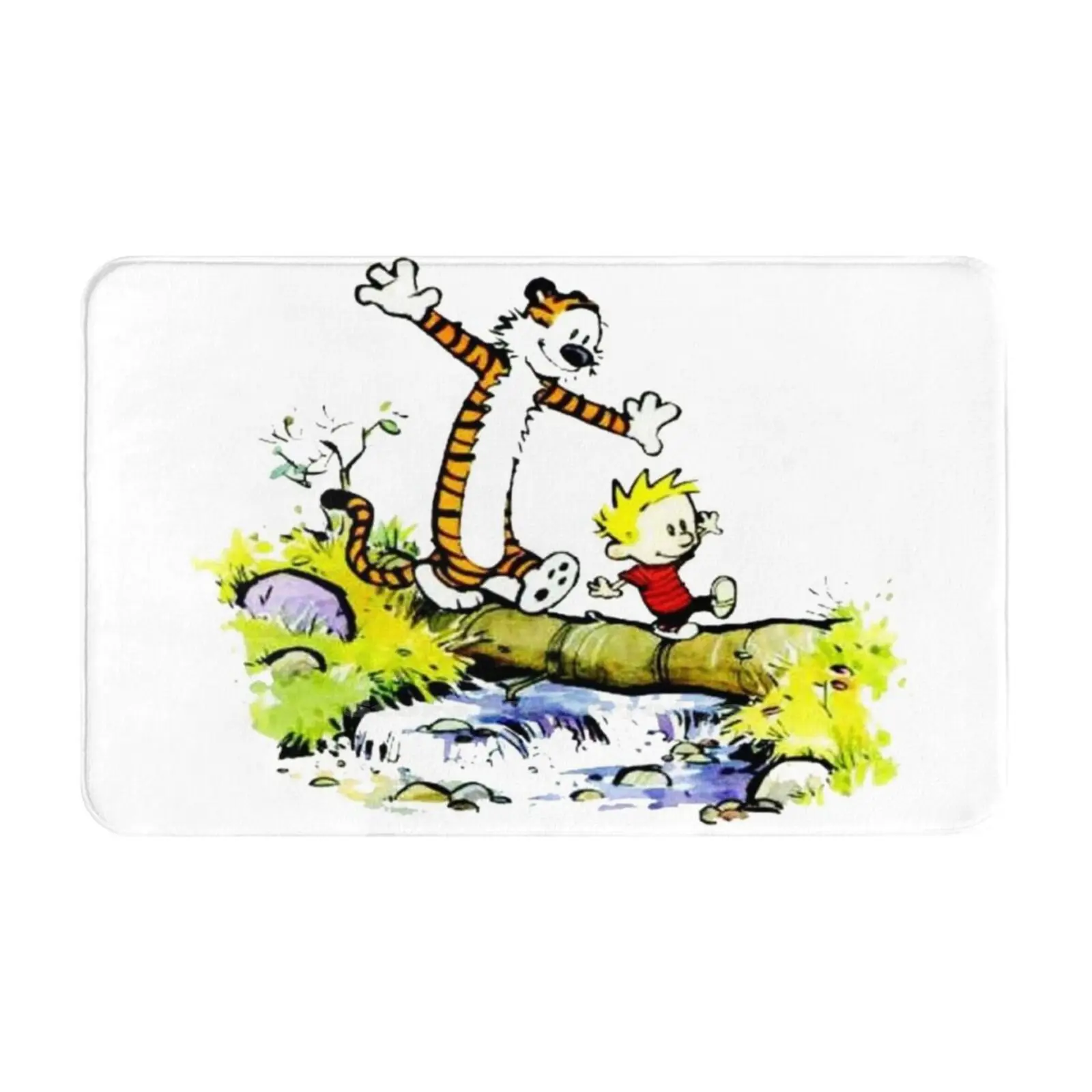 , Mbojes Soft Foot Pad Room Goods Rug Carpet Alvin Hobbes 3D Bill Watterson 2013 Christmas Injunk Comic Mbojes