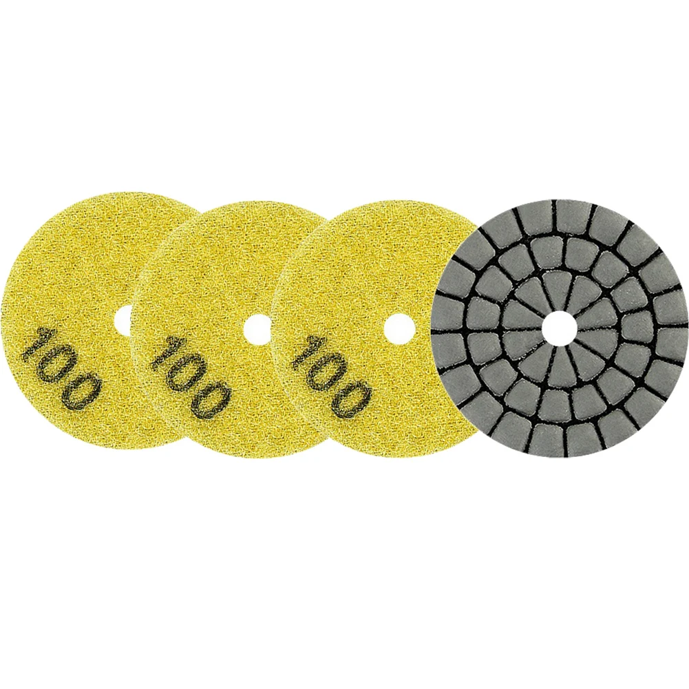 Fast Processing With This Pack Of Four Sanding Discs Designed For Both Wet And Dry Use On Multiple Stone Types