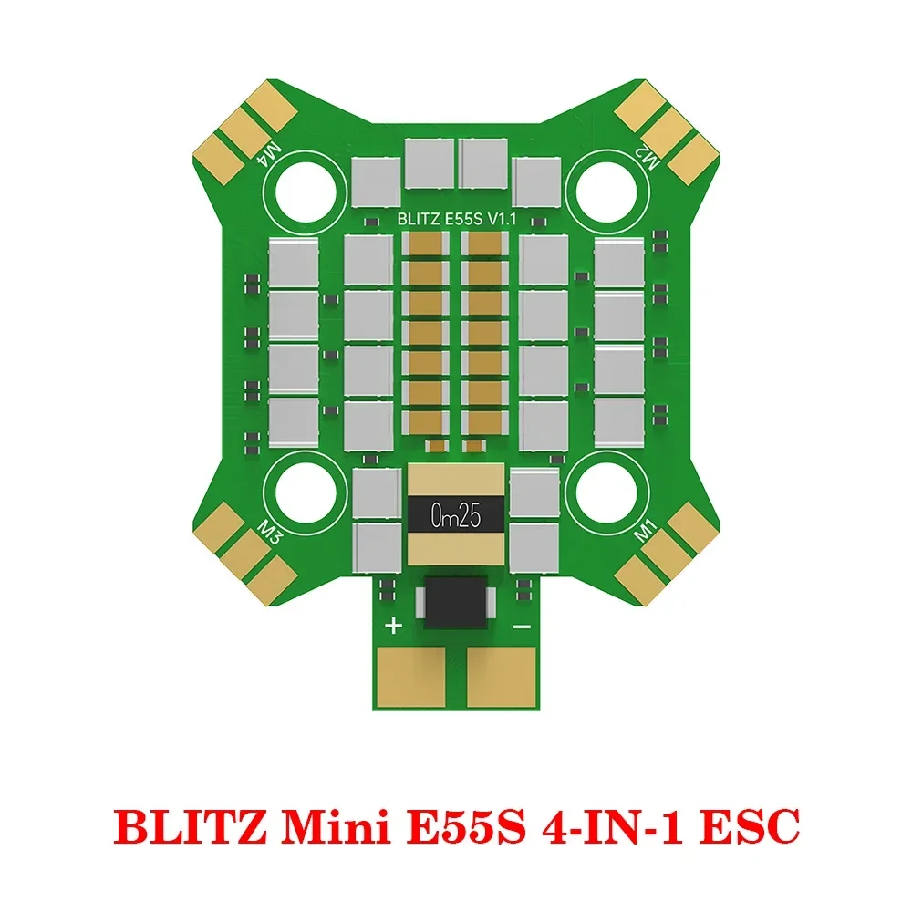 IFlight BLITZ Mini F7 OSD Flight Controller W/ BLITZ E55S 4in1 ESC 2-6S / 5.8GHz 600mW Adjustable VTX for RC FPV Racing Drone