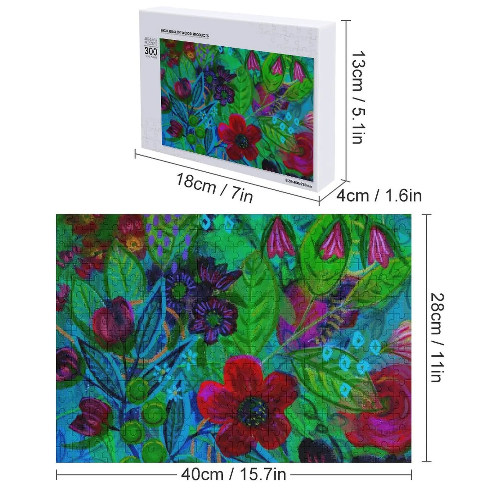 Hellebores Rompecabezas Decoración de madera Pinturas Rompecabezas de anime