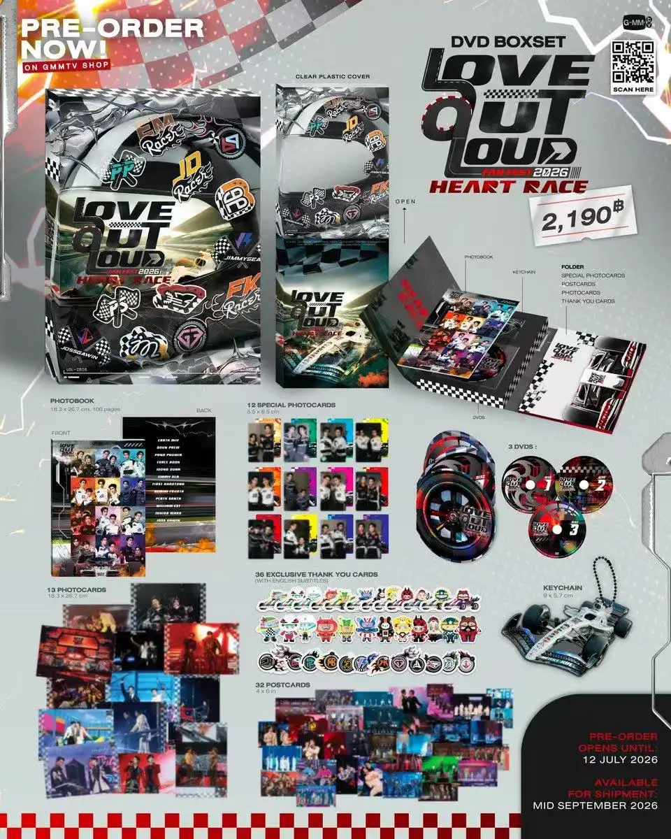 Official Pre-sale Gmmtv Thai Star Geminifourth Pondphuwin Williamest Juniormark Perthsanta Love Out Loud LoL DVD Boxset