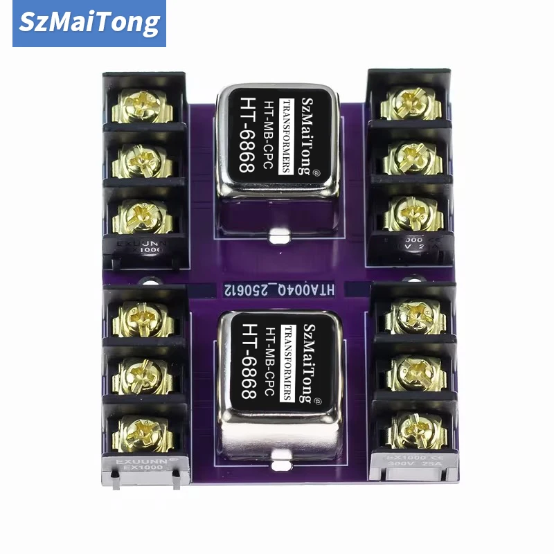 20Hz-20KHz Balanced and Unbalanced Conversion Audio Isolator HT-6868 Permalloy Transformer 600:600 Ohm