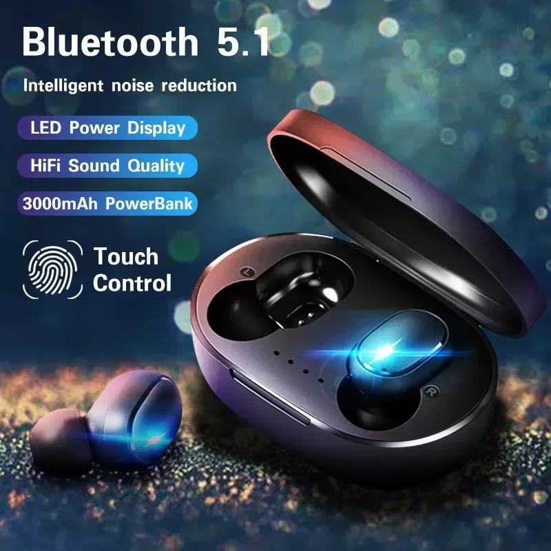 Original A6S TWS Wireless Bluetooth Headset 5.0 Earphone Bluetooth Sport Inear Earbuds Headset with Mic for Xiaomi Iphone Lenovo